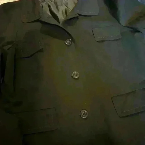 Women’s Pendleton Black Multi Pocket Wool Blend Jacket Coat Size 18 Tall - Picture 3 of 7